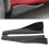 2Pcs Universal ABS Side Skirt Rocker Splitters Lip Winglet 18.9in 15