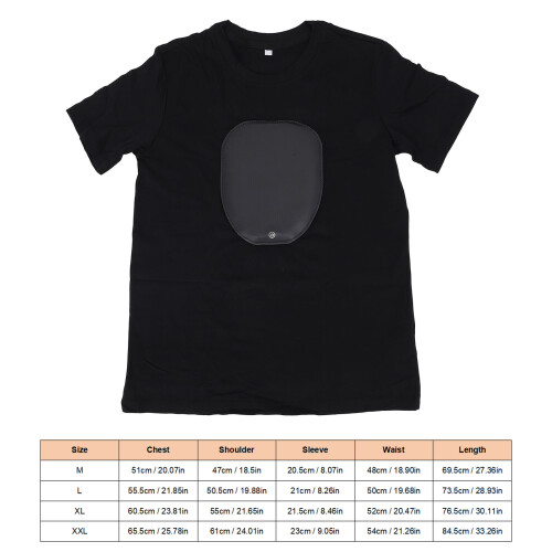 Programmable LED Lighted T Shirt for Dance Parties, XXL, Battery & App Control 1