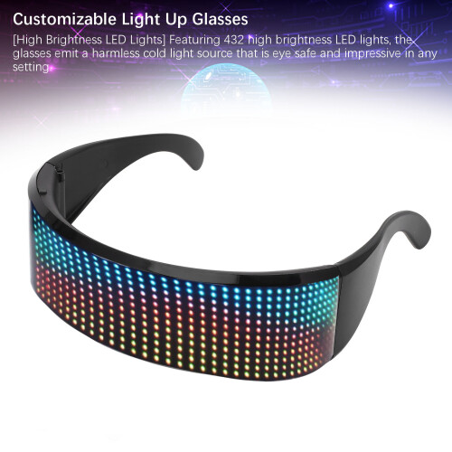 Lunettes LED RVB 12x36 pixels, 700mAh, 602040 2