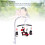 Mobile da culla con musica per neonato, peluche nero/rosso 4