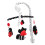 Mobile da culla con musica per neonato, peluche nero/rosso 13
