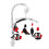 Modèle Océan 12,0 cm Peluche+ABS Noir-Rouge Mobile de lit 15