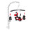 Mobile da culla con musica per neonato, peluche nero/rosso 2