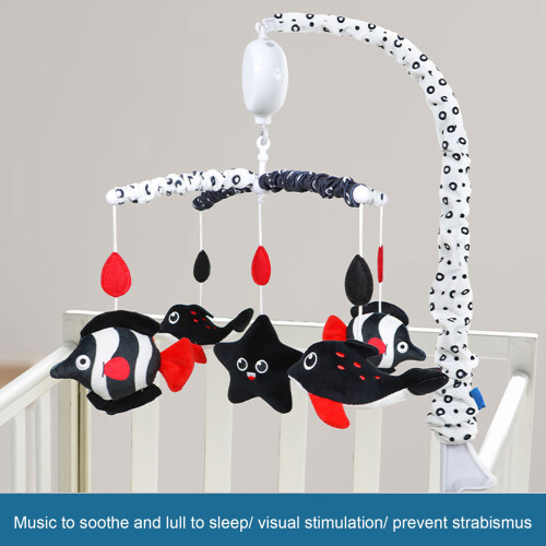 Modèle Océan 12,0 cm Peluche+ABS Noir-Rouge Mobile de lit 2