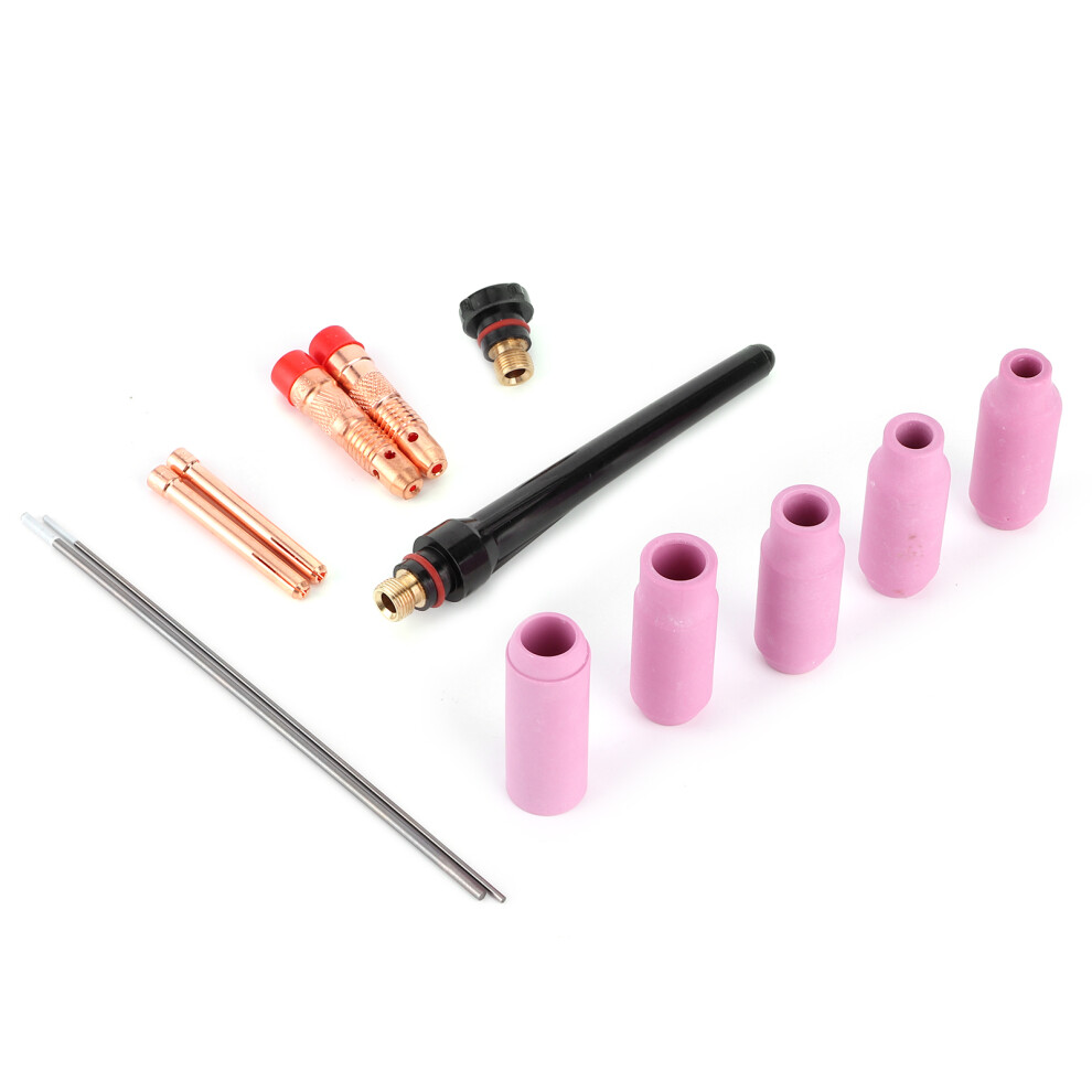 13Pcs Welding Nozzle Set For Torch 17/18/26 Â Ceramic + Brass, Gas Lens, Tips 4601333699044