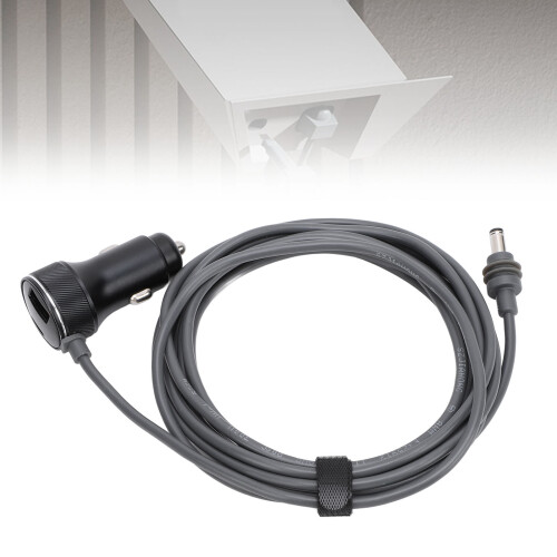 Kfz-DC-Netzkabel, 3 m / 9,8 ft, aus Gummi, mit Zigarettenanzünder-Stecker 2