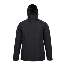 (4XL, Black) Mountain Warehouse Mens Alaskan 3 In 1 Waterproof Jacket