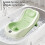 Baby Bath Support with Thermometer, 52x27cm, Green, Portable 6