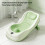 Baby Bath Support with Thermometer, 52x27cm, Green, Portable 9