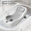 Baby Bath Support with Thermometer, 52x27cm, Grey, Portable 5