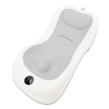 Baby Bath Support with Thermometer, 52x27cm, Grey, Portable