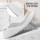 Baby Bath Support with Thermometer, 52x27cm, Grey, Portable 8