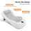 Baby Bath Support with Thermometer, 52x27cm, Grey, Portable 4