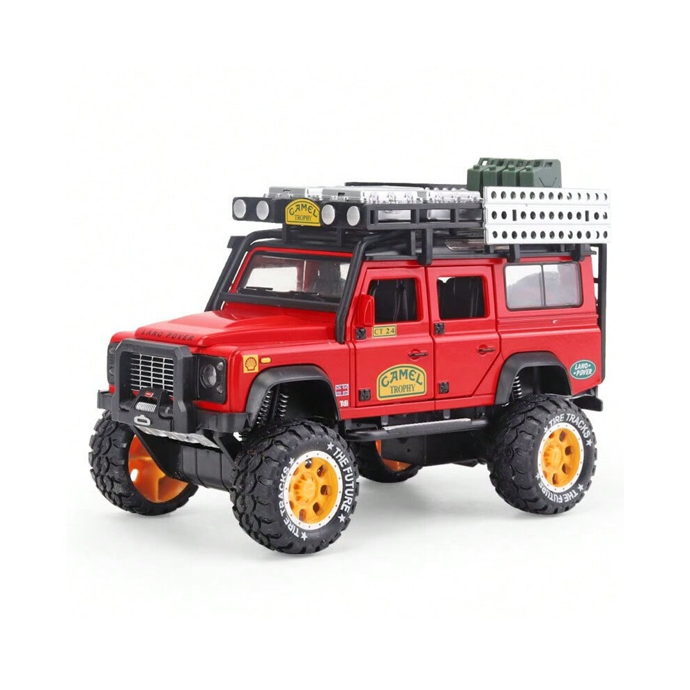 (red) Simulation Land Rover Defender modified desert travel off-road vehicle alloy toy car model-image-OPC-PJCGG2Y-NEW
