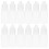 Dropper bottles 5ml pack of 50 - squeezable with lids/plugs white 2