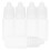 Dropper bottles 5ml pack of 50 - squeezable with lids/plugs white 12