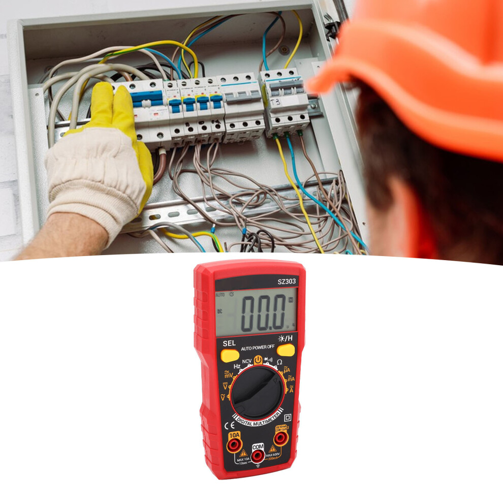 Portable Digital Multimeter For Repair With Backlit Display & Ncv Mode 9441333701904