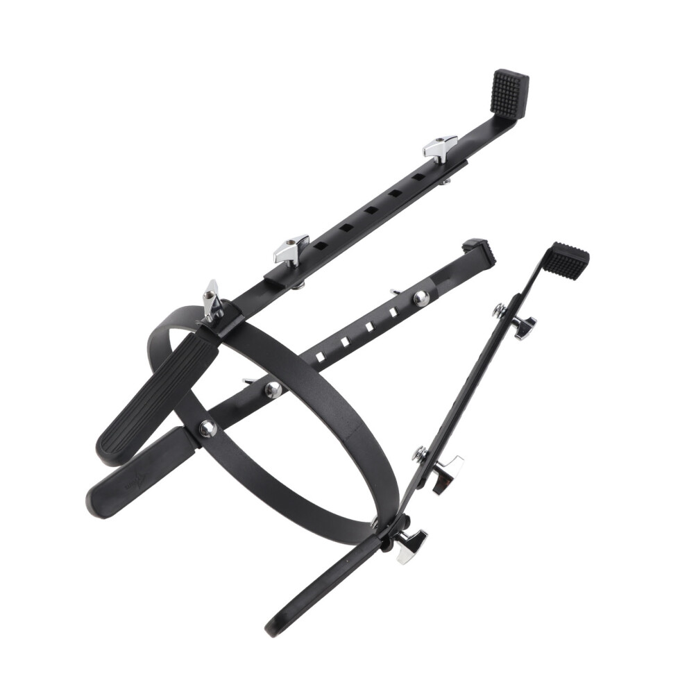 Iron Conga Drum Stand Holder Height Adjustable Anti-Slip Black 27cm Base