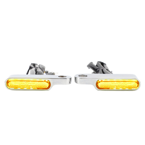 1 coppia indicatori LED da 12V ambra DRL bianco argento 2