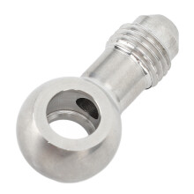 Raccordo Banjo per tubo carburante da 8 mm a AN-4 in acciaio inox