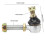 Rotule de biellette de direction 14 mm pour quad tout-terrain 2