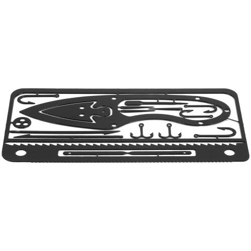 4Pcs Black 304 Stainless Steel Multifunction Survival Card Tool 2