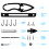 4Pcs Black 304 Stainless Steel Multifunction Survival Card Tool 7
