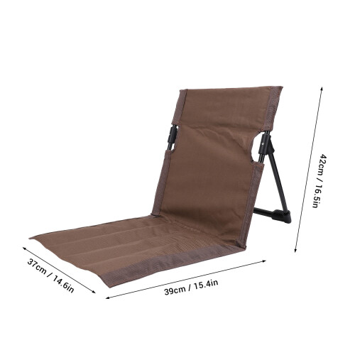 Chaise de plage au sol marron 37x39x42 cm 690 g 1