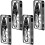 4Pcs Black 304 Stainless Steel Multifunction Survival Card Tool 16