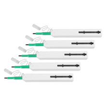 Bolígrafo limpiador de conectores de fibra óptica Paquete de 5 con más de 800 usos para SC ST FC 2.5mm