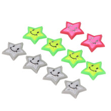 10 pezzi Clip per raggi della bicicletta - riflettenti colorati a forma di stella