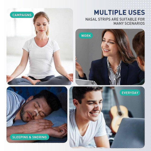 (1pc)44 Strong Nasal Strips - Clear Extra Strength Nose Stop SolutionSensitive Skin Better Breathe Sleeping Aid 2
