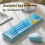 BabyBear Wireless Keyboard and Mouse Set, Pink/Blue, 85/3 Keys 5