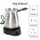 Macchina per caffè turco 600ml/20oz 600W argento-nero 6