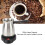 Macchina per caffè turco 600ml 10.5x12x9.5cm Argento/Nero 2