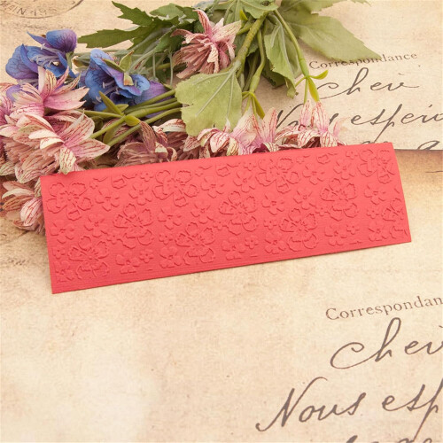 Embossing Folder Large Floral Embossing Pattern For Greeting Cards, Wedding Invitations, Scrapbooking Album Templates 2