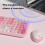 MOFII Wireless Keyboard & Mouse Set – 104 Keys, 4-Color Options, USB, Compact 6