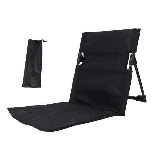 Chaise Lazy 1 place, 37  39  42 cm noir 2