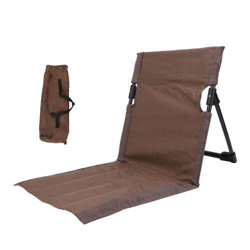 Chaise longue simple avec dossier 37 x 39 x 42 cm Marron 2