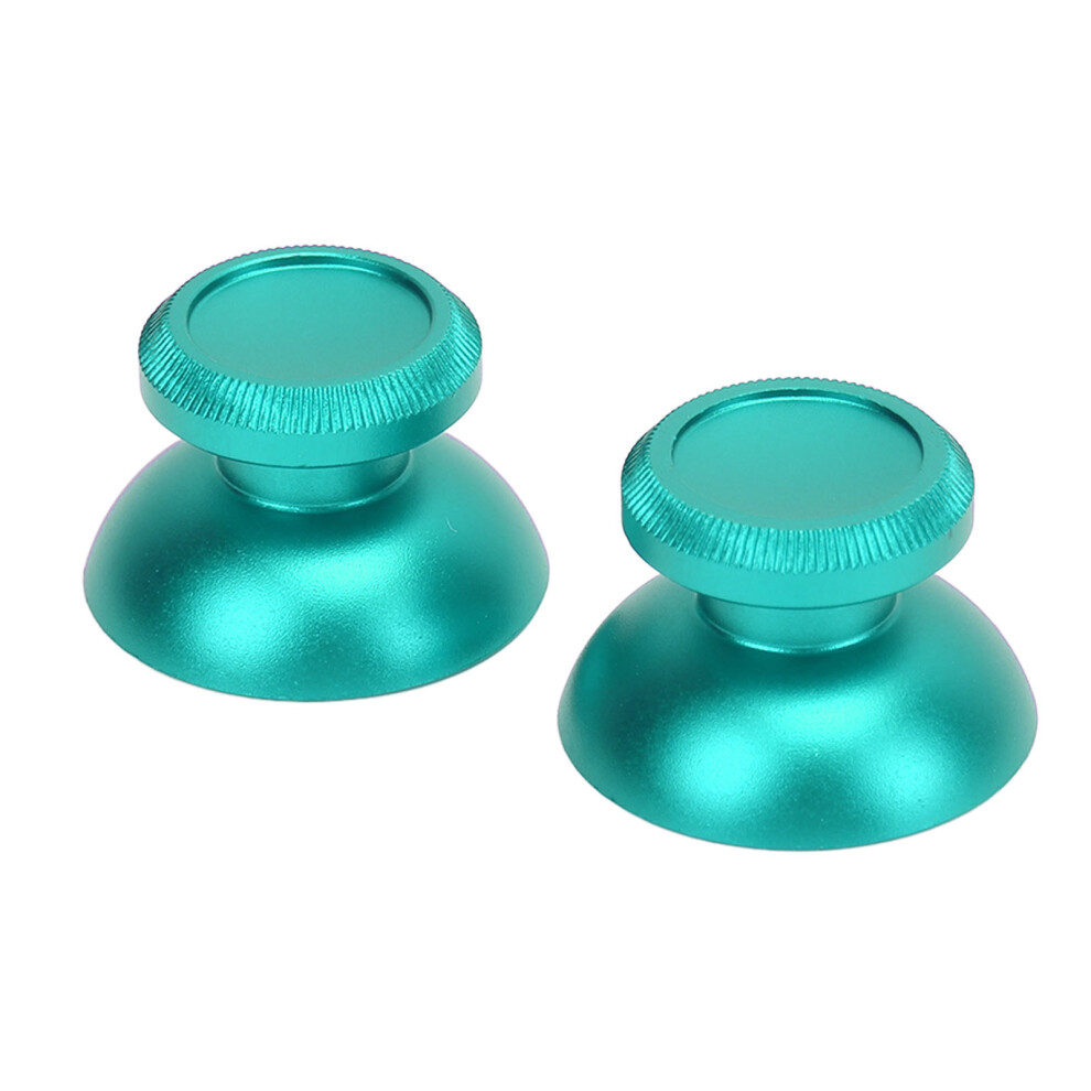 2Pcs Aluminum Thumbstick Caps For Gaming Console Controllers Green 9391333711185
