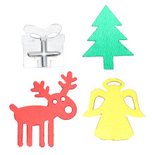 100g PVC Christmas Paillettes - Trees Deer Angel Shapes for Decor