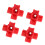40 pezzi Bevitore d'acqua automatico per polli a nipple rosso 3,23,2 cm 1