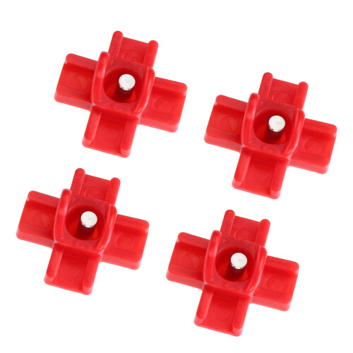 40 pezzi Bevitore d'acqua automatico per polli a nipple rosso 3,23,2 cm