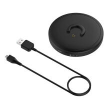 Petite base de chargement pour enceintes à double sortie 5 V 1 A noire