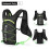 Sac d'hydratation pour vélo 7 L, 370  190 mm, Noir/Vert 7