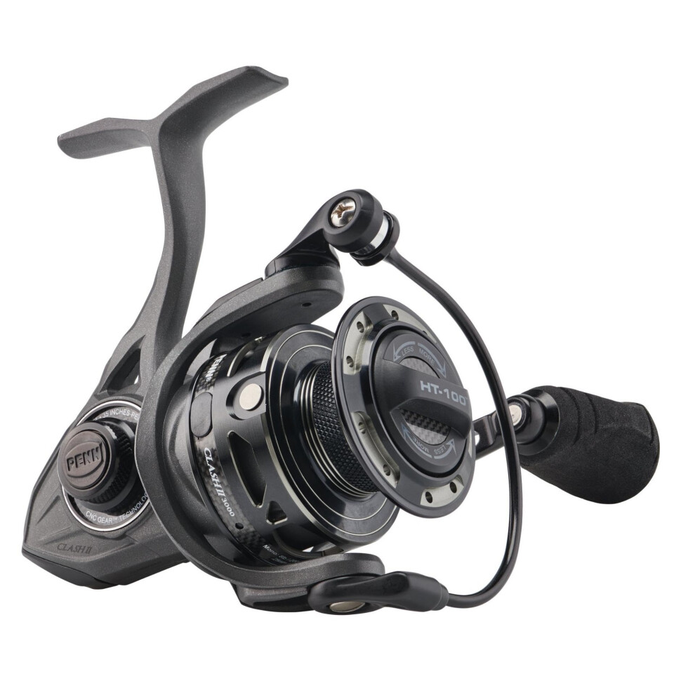 Penn 2020 Clash Ii, Size 3000, Saltwater Spinning Fishing Reel, Front Drag, Ambidextrous, Claii3000, 1522158