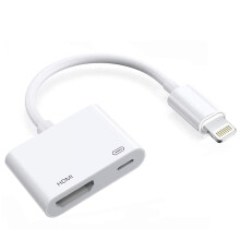 Wahbite Lightning to HDMI Digital AV Adapter, 1080P Video AV Audio Converter Cable, HDMI Sync Screen Connector Compatible with iPhone 13 12 11 XR XS