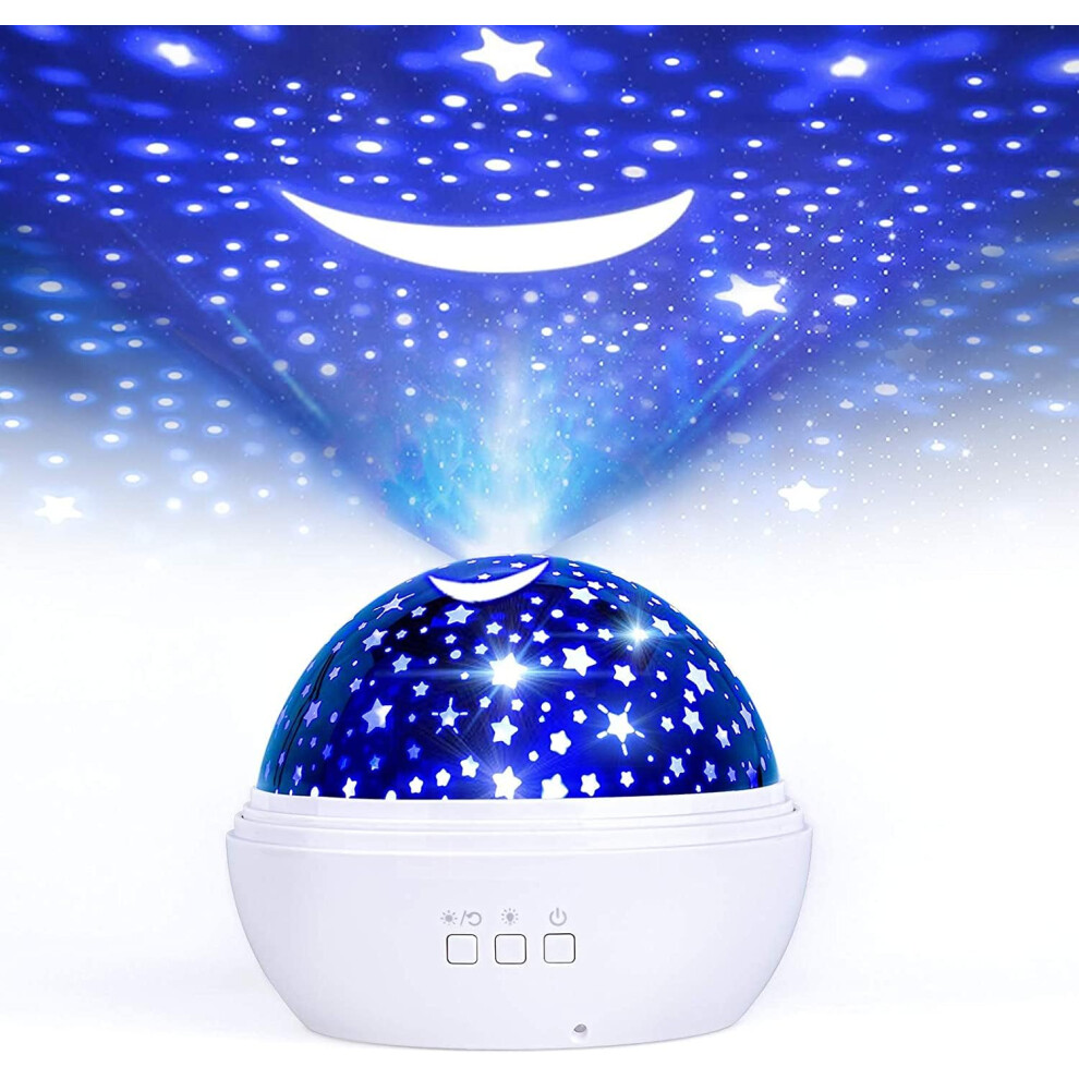 LED Star Projector, FISHOAKY 8 Colors Kids Projector, Outdoor Christmas Lights Projector, 360 ? Rotating Ceiling Projector for Baby, Birthday