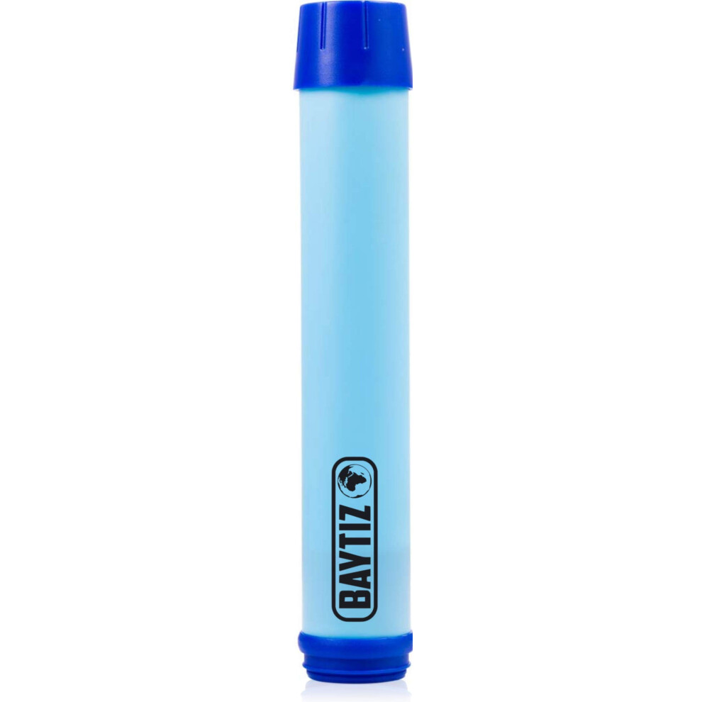 Baytiz ? Straw for Filtering Water Bottle with Active Charcoal ? Travel Hiking Trek Camping Reusable Purifier + Plastic Rain Bag-image-OPC-PJCGJ9Q-NEW