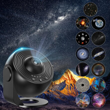 Lysumurl Planetarium Star Projector, 13 in 1 Galaxy Light with 12 Film Discs, 360? Starry Sky Night Light, Celestial Galaxy Projector for Adults Kids